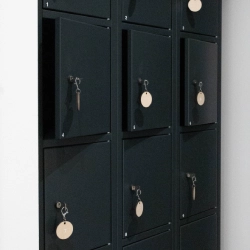 Secure locker for participants at the Pilates studio, ideal for keeping personal items safe.