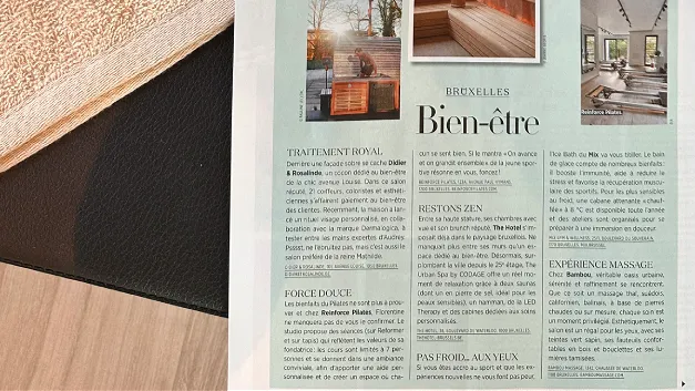 Article de presse en tete